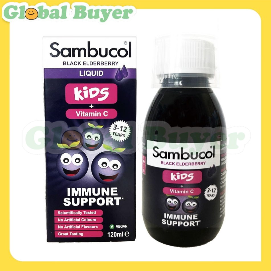Sambucol Black Elderberry Pulp For Kids + Vitamin C 120ml