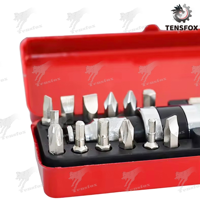 Tensfox ไขควงตอกกระแทก พร้อมดอกไขควง 16 ดอก เกรดเหล็ก CRV แท้ ใช้ขันน็อต-คลายน็อต ที่ขันแน่น พร้อมกล่องเหล็ก - รูปที่ 5