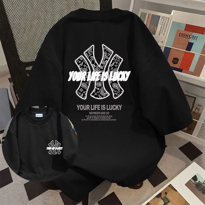เสื้อฟอกวินเทจผู้หญิงเท่ๆ ผ้าฝ้าย 100% oversize เสื้อผ้าแฟชั่นสไตล์เกาหลี สไตล์ฮิปฮอป เสื้อยืดคู่กับแฟนไซร์ใหญ่ชายหญิง thumbnail 8