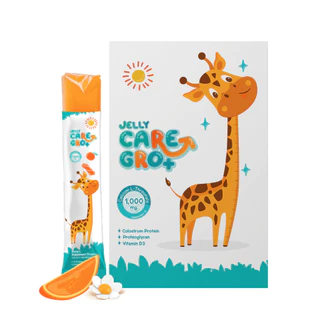 Jelly CARE GRO+ เจลลี่แคร์ โกร พลัส - เจลลี่แคลเซียม 1 กล่อง 10 ซอง