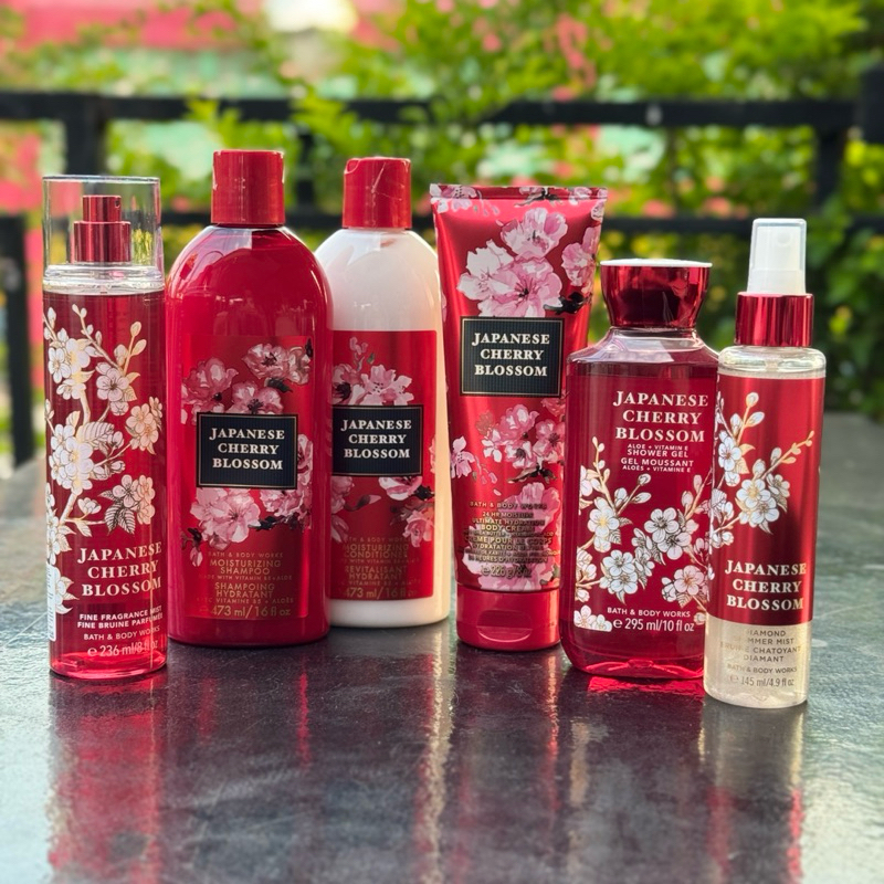 JAPANESE CHERRY BLOSSOM 🌸 แท้💯% bath & body works lotion cream mist shower scrub Butter