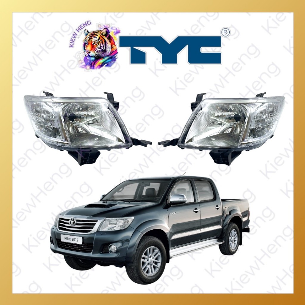 ไฟหน้า ไฟตาหน้า วีโก้ แชมป์ ปี 2011-2014 TOYOTA VIGO CHAMP โตโยต้า ไฟหน้าวีโก้ แชม ไฟมุมสีขาว TYC