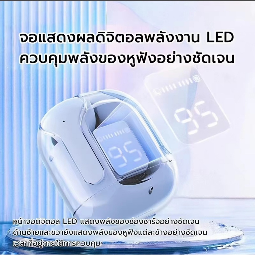 TWS หูฟังสำหรับเล่นเกมบลูทูธV5.3 หูฟังกล่องชาร์จไร้สาย 9D หูฟังไร้สายหูไร้สาย ใช้งานง่าย ขนาดพกพา กระทัดรัด