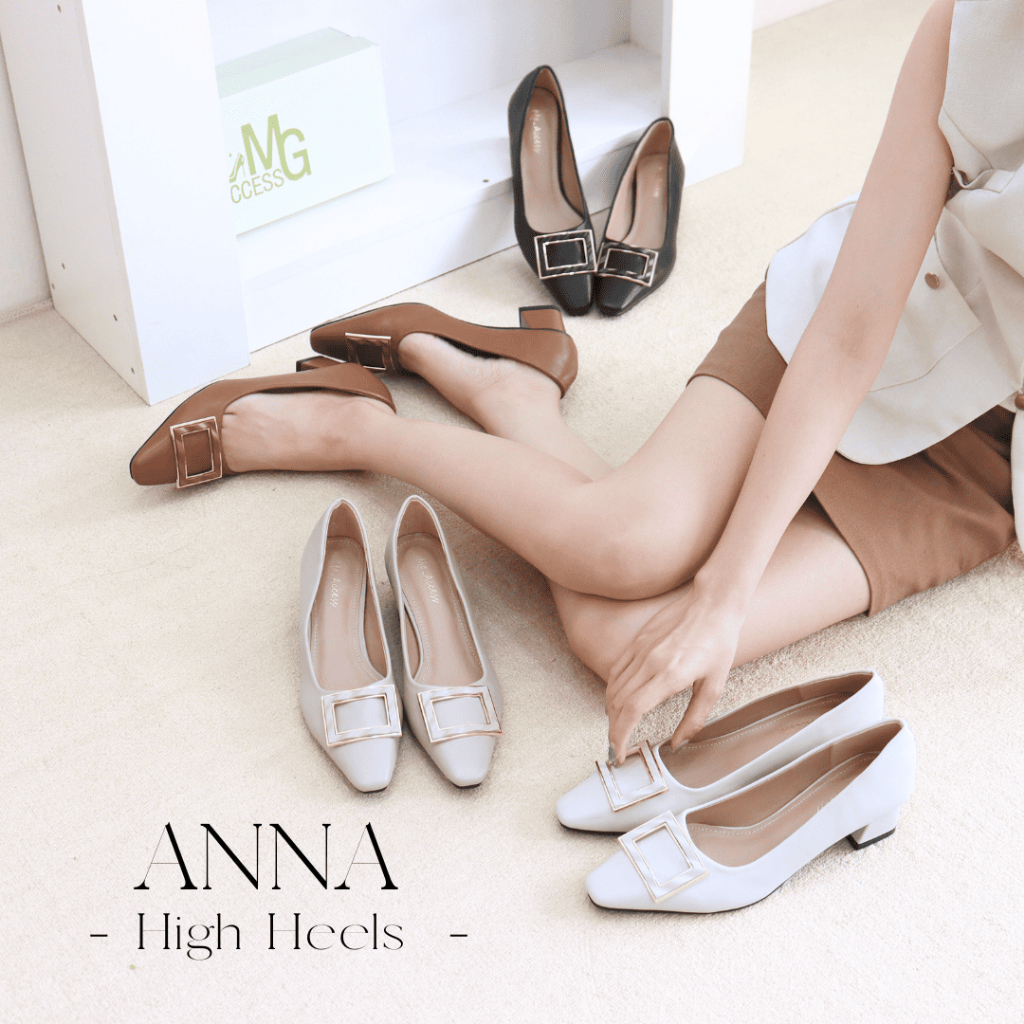 Mgaccess 'Anna High Heels Shoes' J01/06 รองเท้าคัทชู