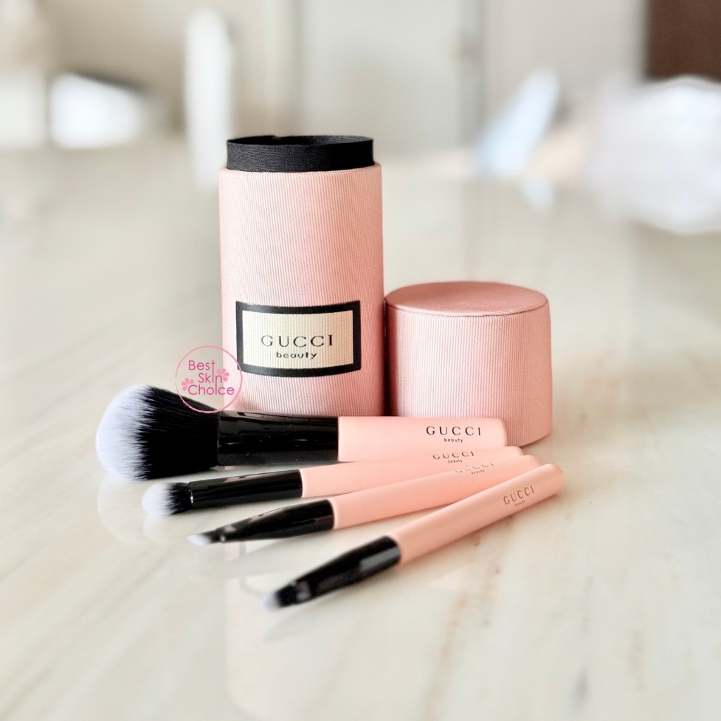 Gucc i  Beauty Brushe set 4 ชิ้น + กล่อง