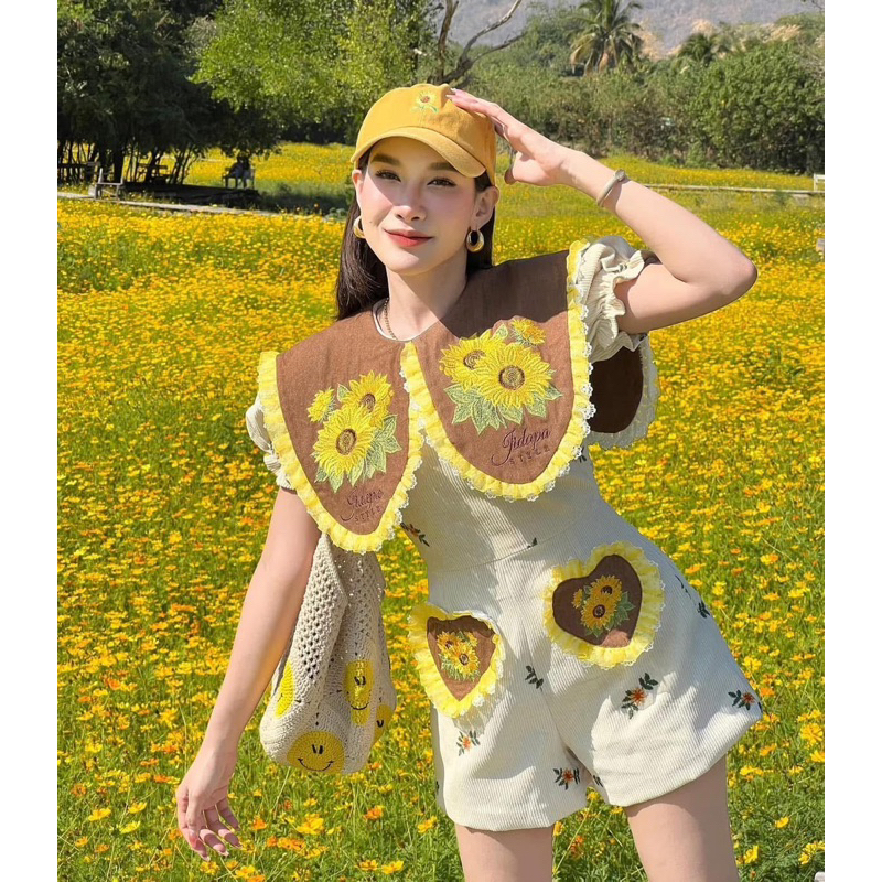 Jidapa จั้มทานตะวัน size L มือหนึ่ง