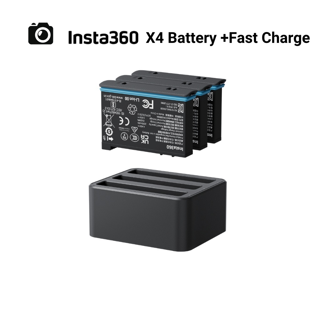 【รับประกัน 1 ปี】Insta360 Battery Fast Charge Hub+ Battery X4 ประกันศูนย์ไทย