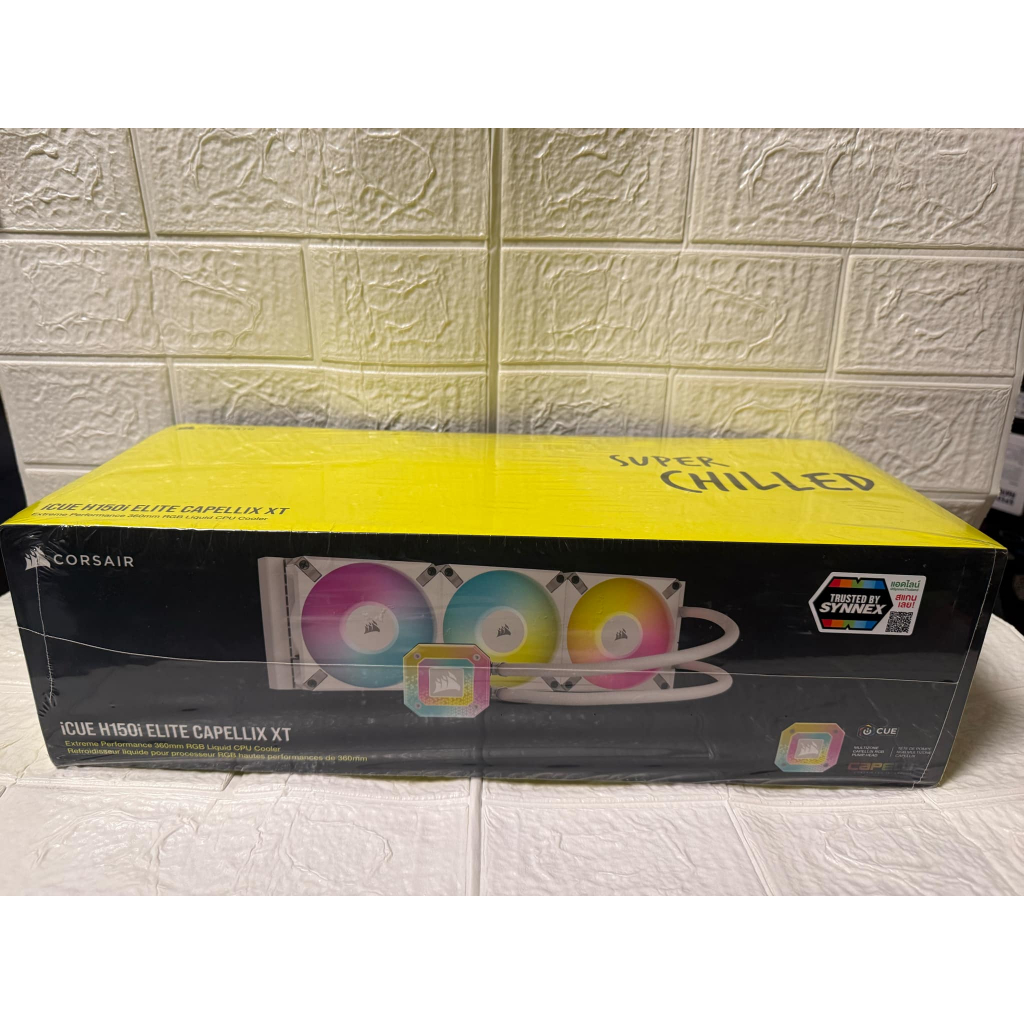 CPU LIQUID COOLER (ระบบระบายความร้อนด้วยน้ำ) CORSAIR H150I ELITE CAPELLIX XT WHITE