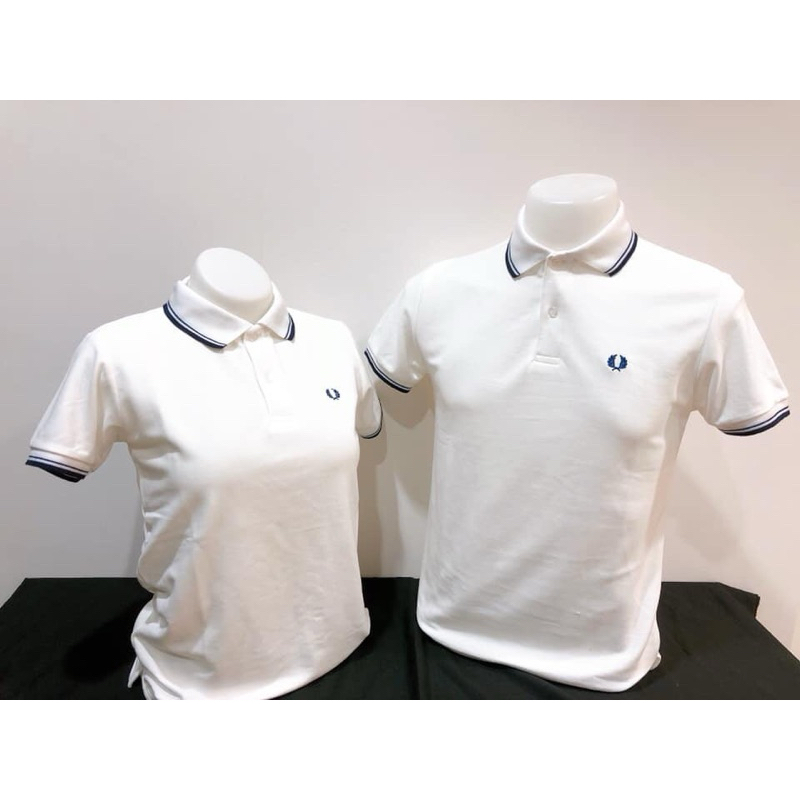 < ส่งฟรี > ใหม่! เสื้อโปโล(สีขาว) เสื้อผ้าCotton100%