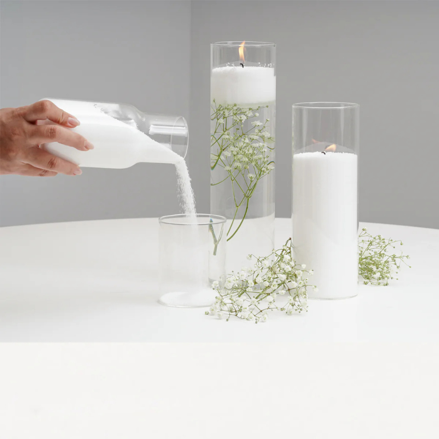 ทรายเทียน Sandwax แว็กซ์เม็ดทราย ทำง่าย ไม่ต้องต้ม เพียงเทใส่ภาชนะจุดได้ทันที ผลิตจากปาล์มแว็กซ์