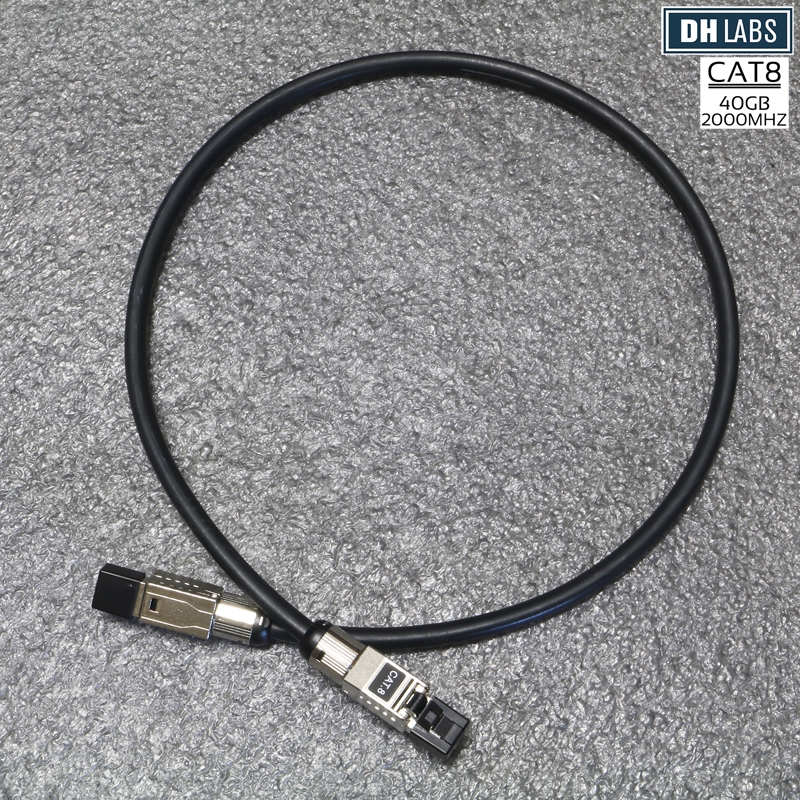 สาย LAN DH LABS Reunion Silver Sonic Cat 8 Ethernet Cable แบบตัดประกอบ เลือกความยาวได้
