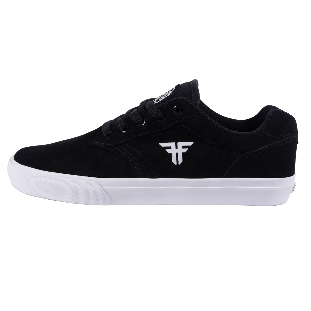 รองเท้า FALLEN รุ่น THE GOAT สี BLACK/WHITE - Suede Vulc