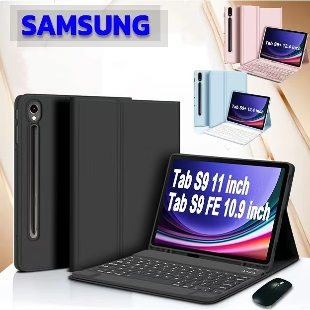 ไทย-อังกฤษ เคสคีย์บอร์ด เคส Samsung for Samsung Galaxy Tab S7/S8/S9 FE เคสSamsung S9+ S10+ S7FEเคสหน