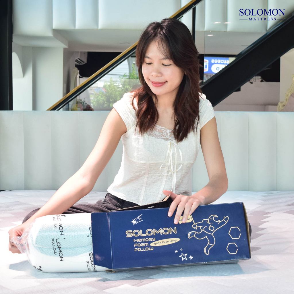 SOLOMON หมอนเมมโมรี่โฟม หมอนสุขภาพ นวัตกรรม NASA รุ่น Planet Pillow (แพนเน็ต) รูปที่ 6