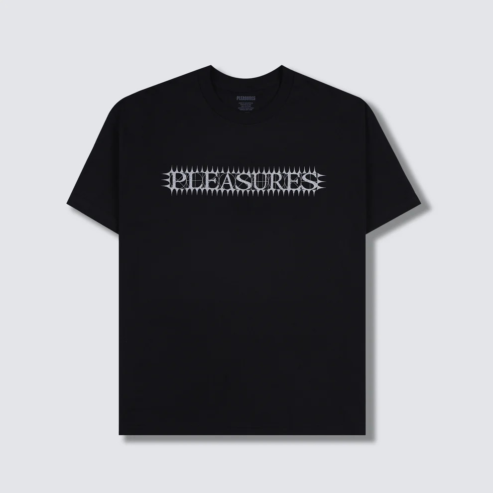Pleasures P24F101-BLACK SPIKE T-SHIRT BLACK