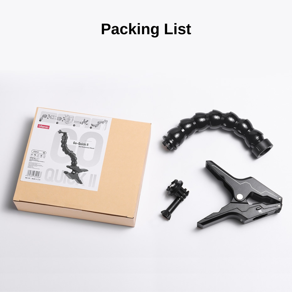 Ulanzi Go Quick II Magnetic Quick Release Mount Clamp ขาตั้งกล้องแบบหนีบโต๊ะ รองรับ GoPro 12/11/10/9