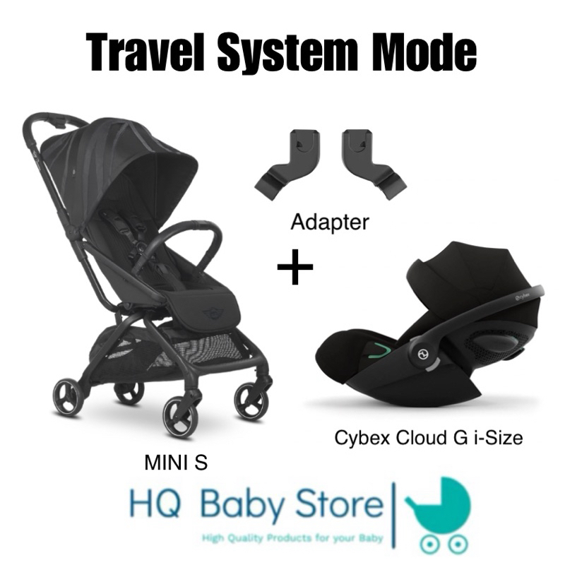 MINI S Stroller + Cybex Cloud G i - Size  Travel System Mode รถเข็นเด็ก MINI Cooper S พร้อมคาร์ซีท C