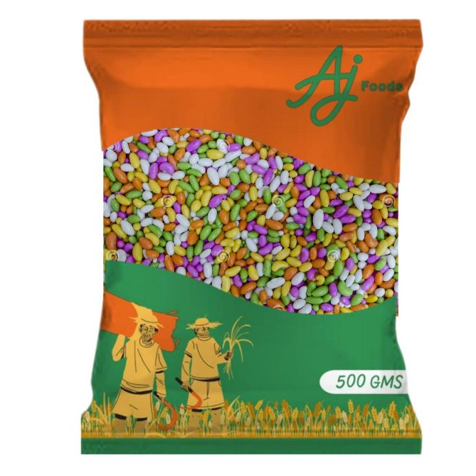 A.J Sugar Coated Fennel Seed เมล็ดยี่หร่าเคลือบน้ำตาล 500g