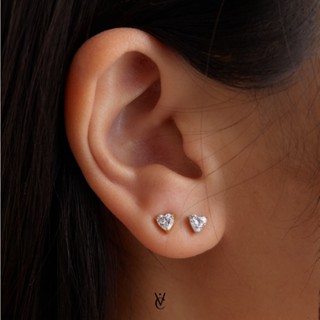 Valichain - Petite Gem Heart Ear Stud