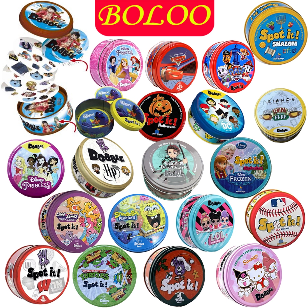 Spot it!!เกมการ์ดเกมสำหรับครอบครัวเหมาะสำหรับ 2-6 คนเวอร์ชันไทย!!