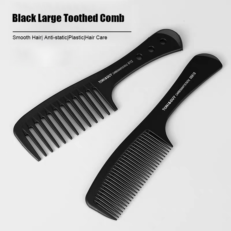 หวีกันไฟฟ้าสถิต สีดำ สำหรับจัดแต่งทรงผม หวีพลาสติก สําหรับจัดแต่งทรงผม