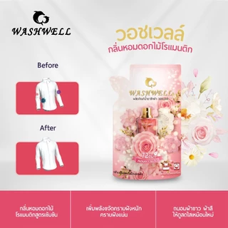Washwell น้ำยาซักผ้าชนิดน้ำ สูตรเข้มข้น น้ำยาปรับผ้านุ่ม ผลิตภัณฑ์ซักผ้า 200 มล น้ำยาซักผ้า ชนิดน้ำ