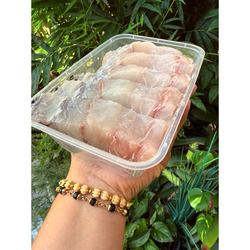 เนื้อปลากระพงทะเลสดแร่ ตัวใหญ่ ขนาด 500 กรัม