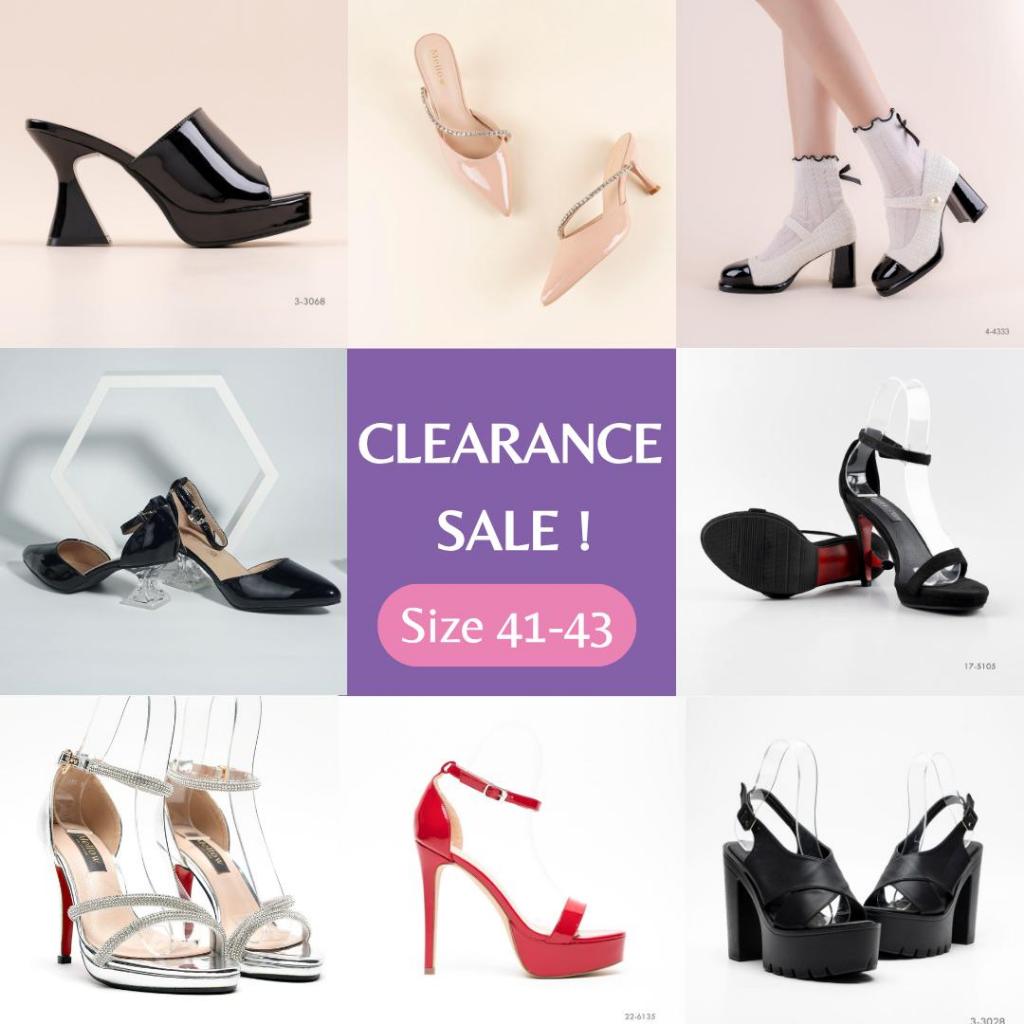 [ Clearance Sale ] รองเท้าส้นสูง/ส้นแบน คละแบบ ไซส์ 40-42
