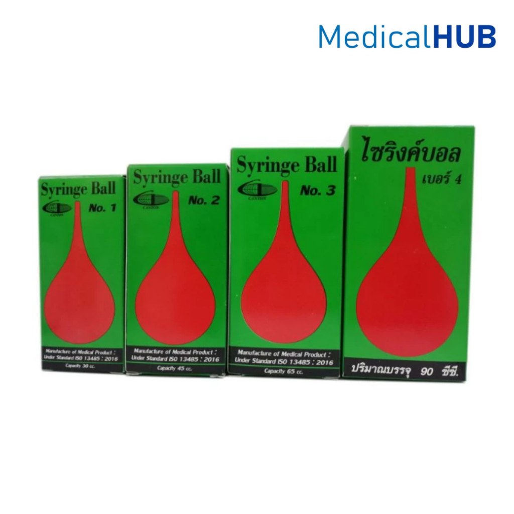 Syringe Ball ลูกยางแดง ดูดน้ำมูก มี 6 ขนาด