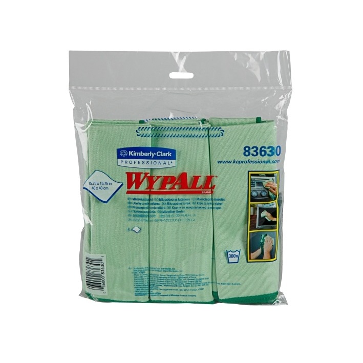 WYPALL* Microfiber Cloths – Green รหัสสินค้า 83630 (ผ้าไมโครไฟเบอร์ )