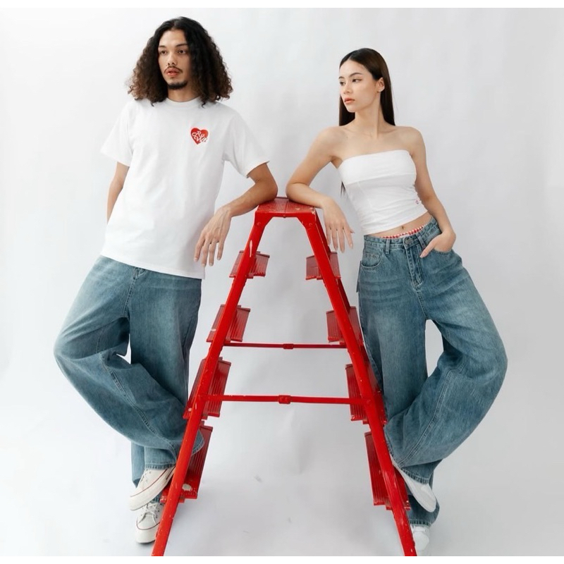 [ Rawii jeans ] baggy jeans RaWii RW02 เนื้อผ้ายีนส์ เนื้อนิ่ม ใส่สบาย ไม่อึดอัด