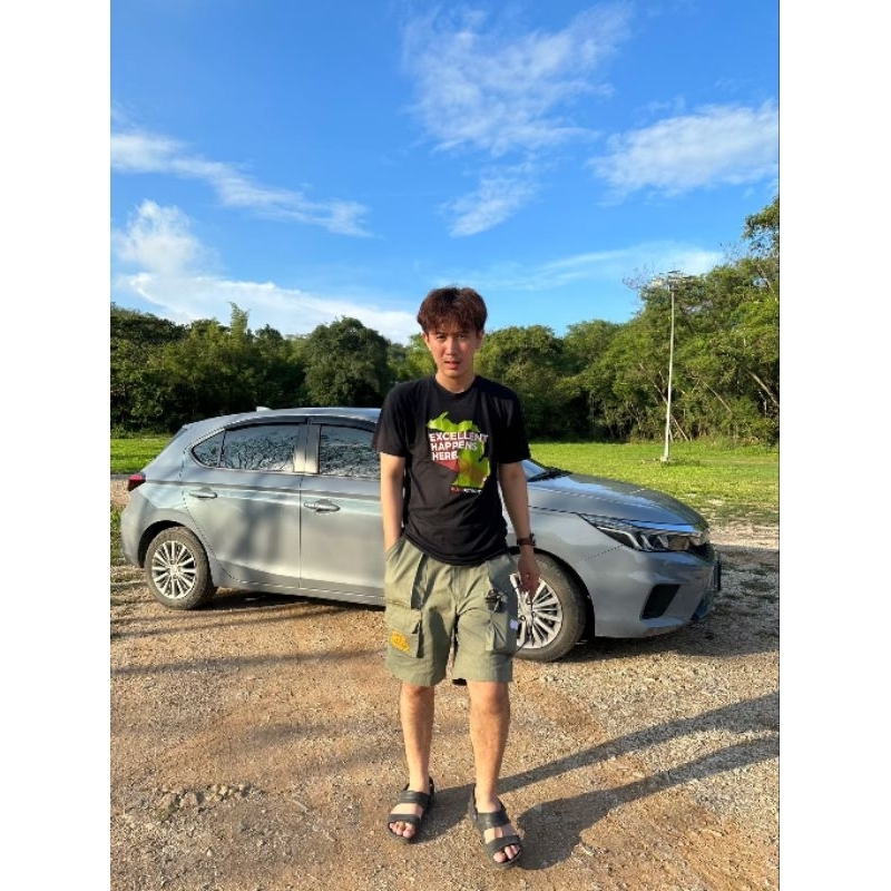 📍ไซส์ใหญ่38-46📍 CAMEL TROPHY กางเกงคาเมลขาสั้นกระเป๋าซิป