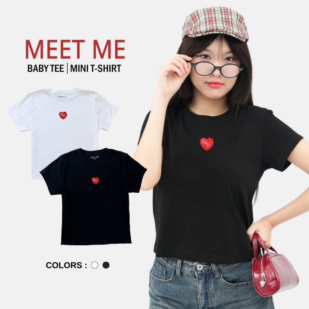 MEET ME - Top 001 | ลาย MAH HEART เสื้อครอป