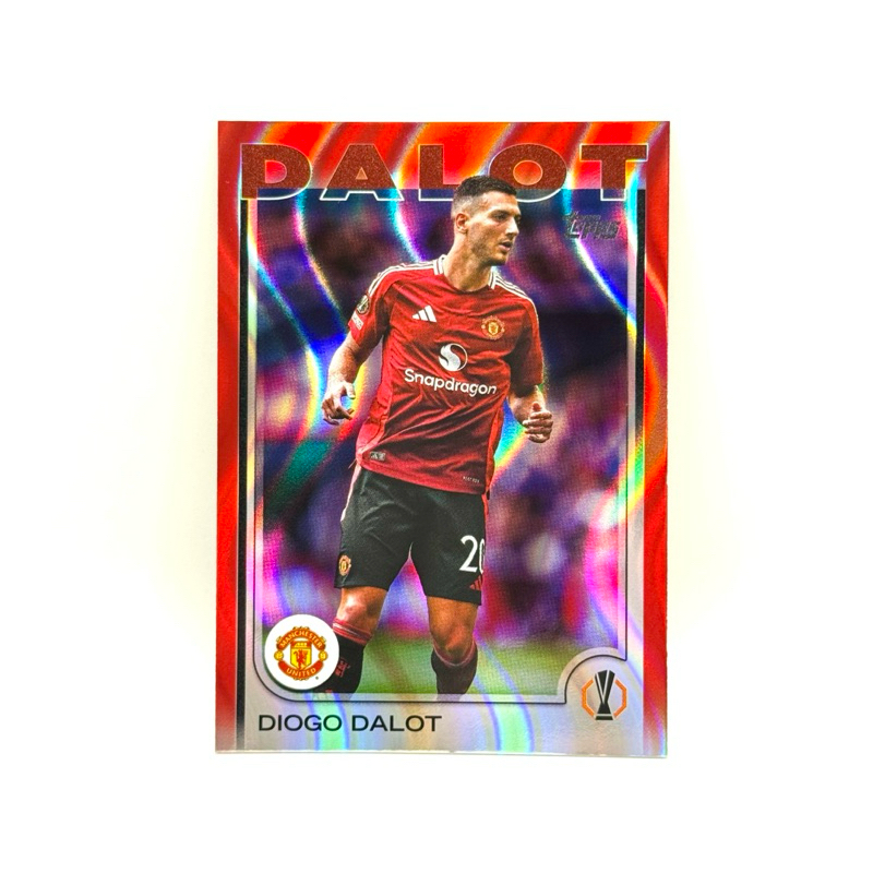 Topps UCC 24/25 Diogo Dalot Manchester United Red Flowfractors