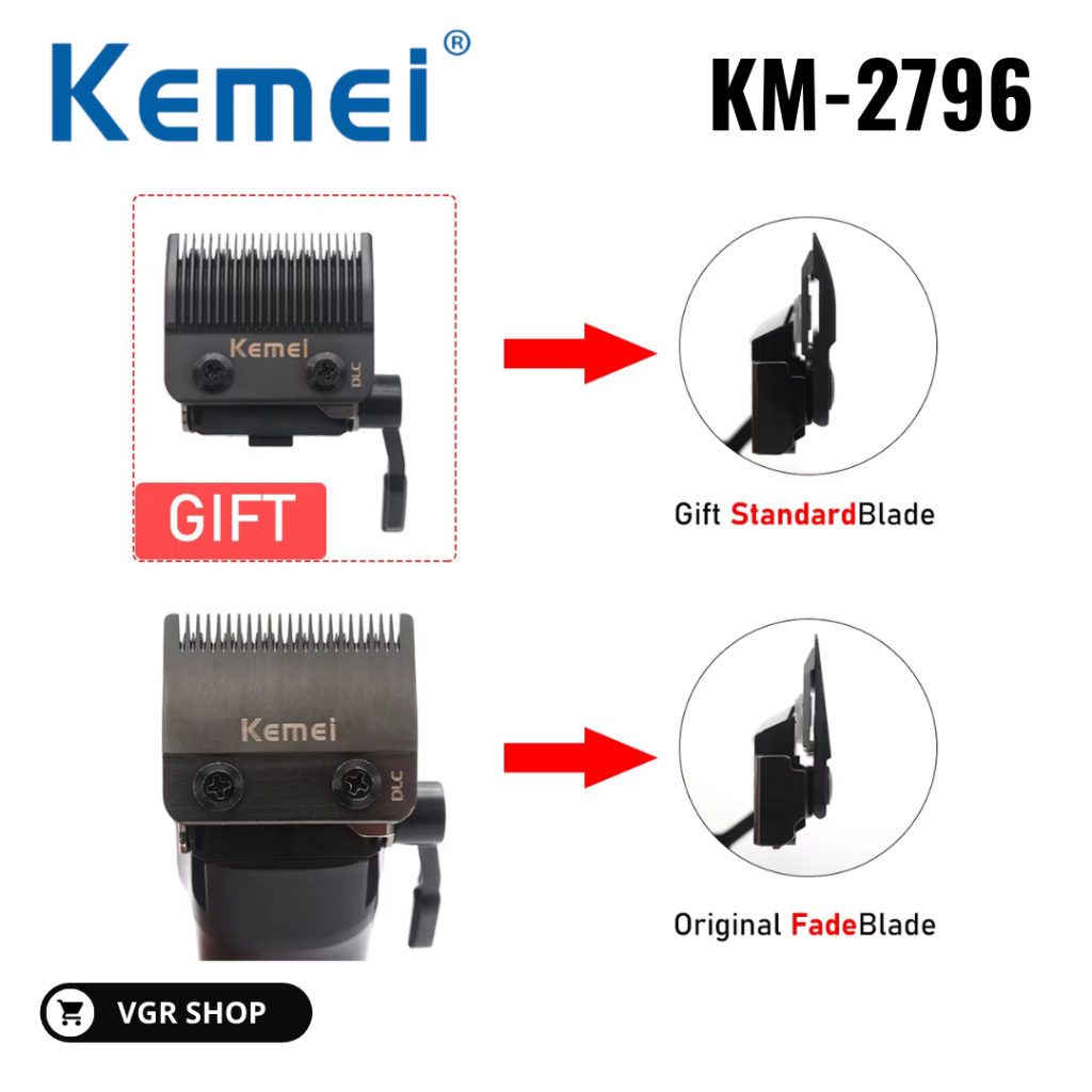 KEMEI ปัตตาเลี่ยนตัดผม รุ่น KM-2796 เน้นตัดผม มีหน้าจอ LCD รอบหมุน 9000RPM พร้อมส่งจากไทย - รูปที่ 7