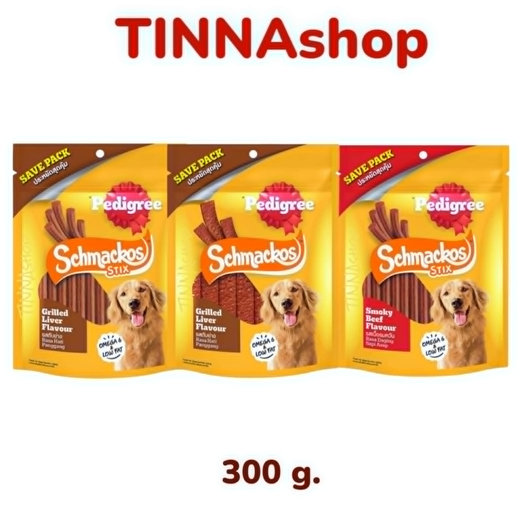 (พร้อมส่ง!!) Pedigree SCHMACKOS เพดดิกรี ขนมสุนัข ชแม้กโก้ 300g / SCHMACKOS STIXชแม้กโก้ สติ๊ก 300g