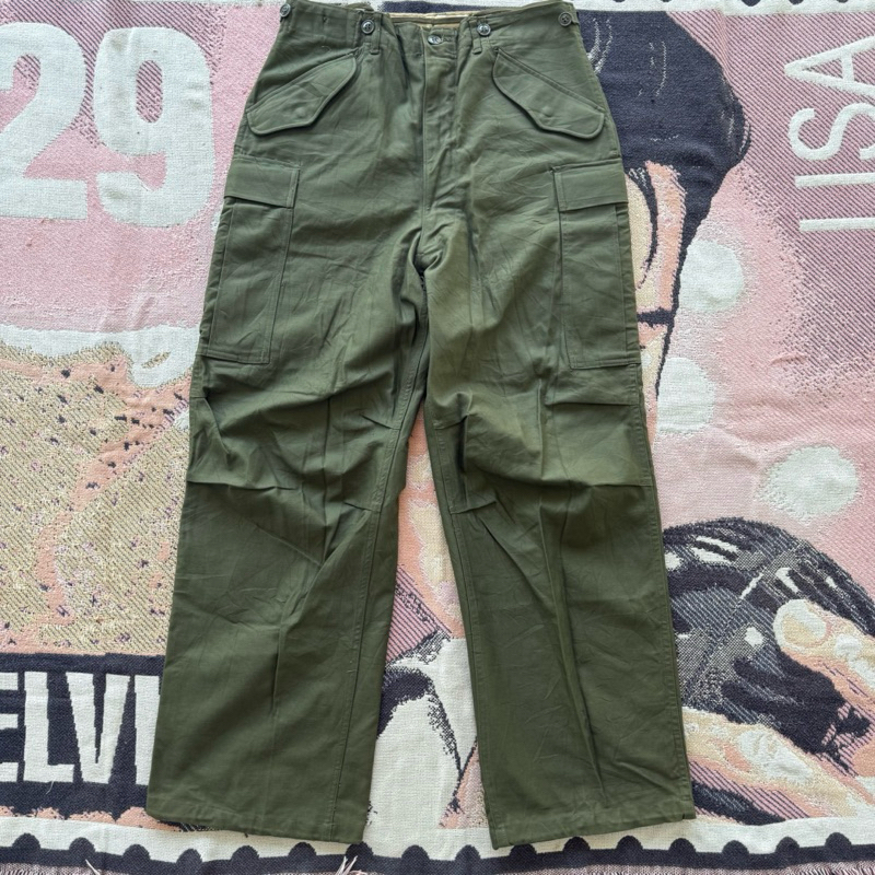 Vintage 1950s Original Korean War US Army M51 Field Pants Trousers (Dead Stock ) กางเกงรถถัง