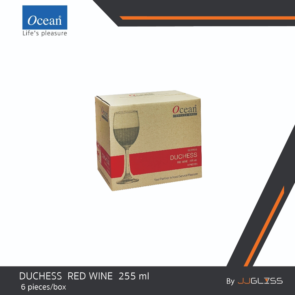 JJGLASS - (Ocean) 1503R09 Red Wine 9oz. (255ml.) [1กล่อง (6ใบ)] แก้วไวน์ แก้วไวน์แดง แก้วขา เหมาะสำหรับไวน์และอื่นๆ