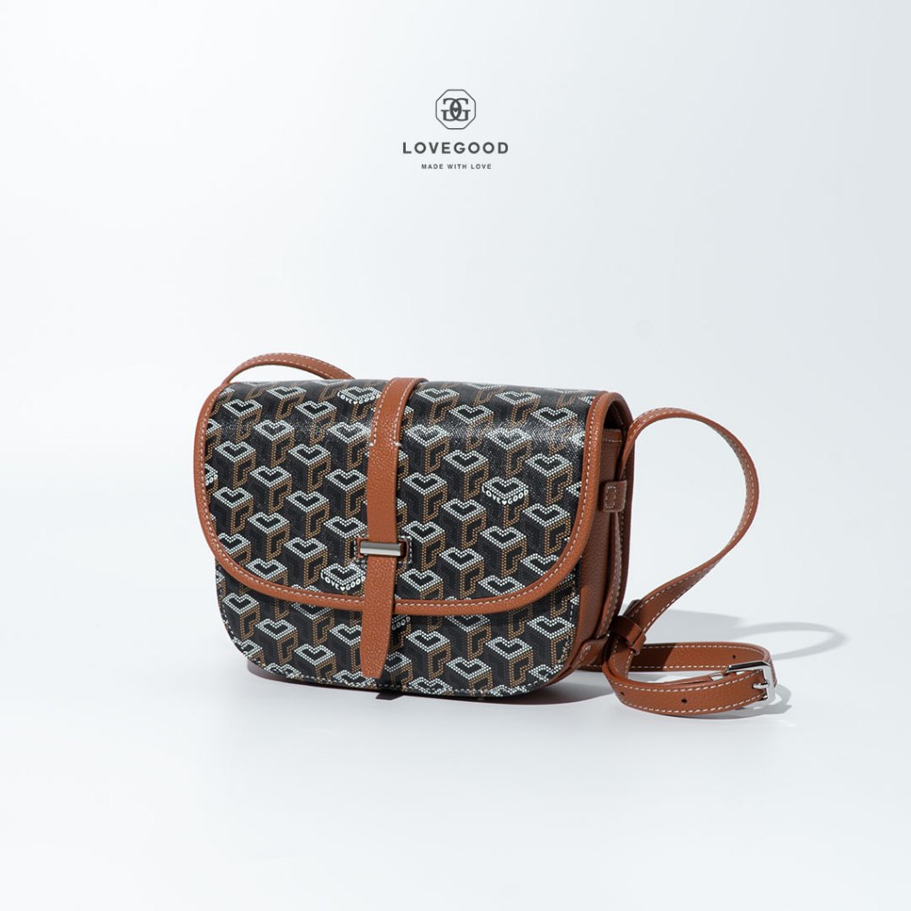 [ LoveGood ] Sphere U กระเป๋าสะพายวัสดุ Canvas ลายพิเศษเฉพาะแบรนด์ LoveGood ไซส์ 8.5" จุของได้เยอะ