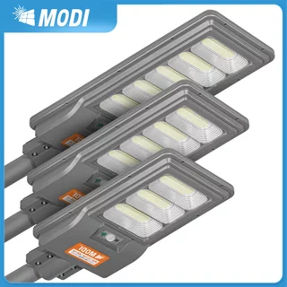 MODI ไฟถนนโซล่าเซลล์ 200W240W300W แสงขาว ระบบสว่างค้าง รีโมทคอนโทรล Solar street light