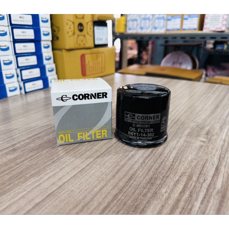 CORNER กรองน้ำมันเครื่อง C-MDO01 มาสด้า 2,มาสด้า3,มาสด้า 323ใหม่,แฟมิเลีย1400,HONDA Forza300-350,CBR650,CBR1000,R-3,MT09