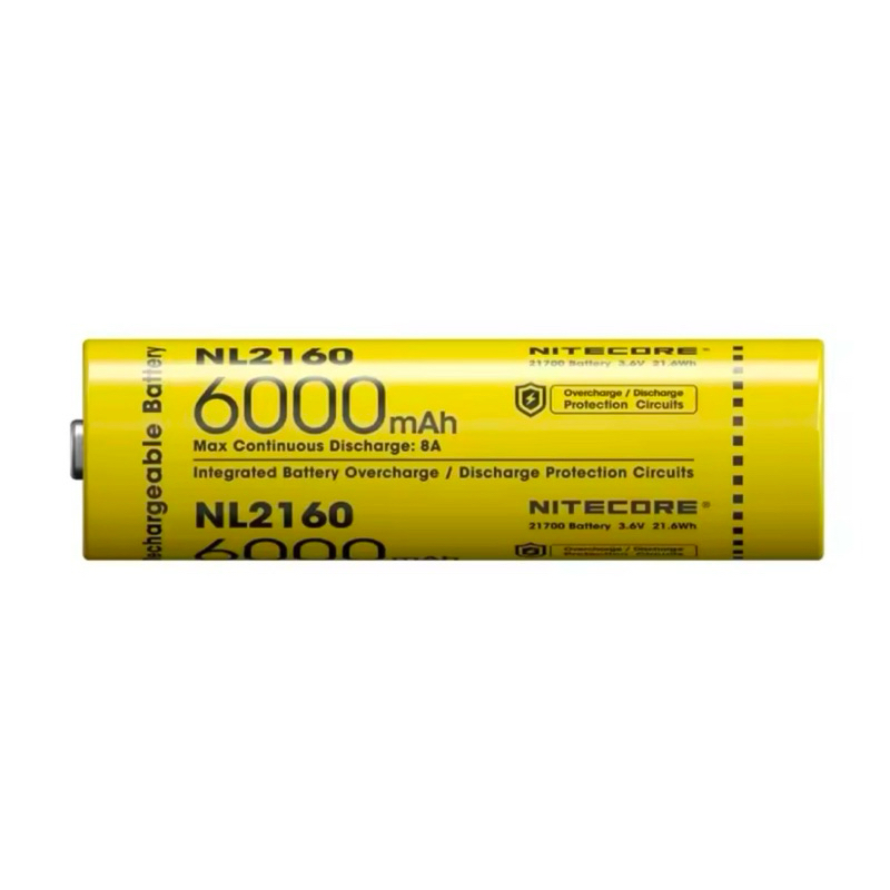 ถ่านNitecore NL2160 6000mAh 21.6Wh ของแท้ 1 ก้อน