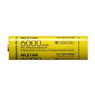 ถ่านNitecore NL2160 6000mAh 21.6Wh ของแท้ 1 ก้อน