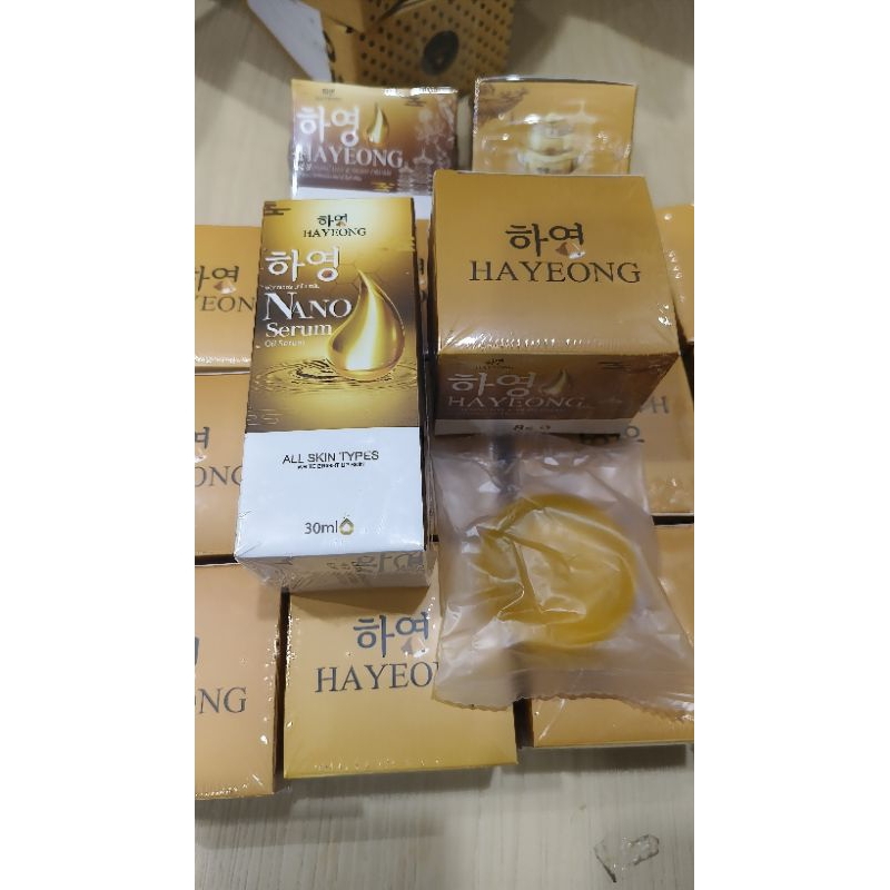 (เซค 3 ชิ้น) ครีมฮายอง+เซรั่ม+สบู่  พร้อสส่งออก คุ้มสุดๆๆ