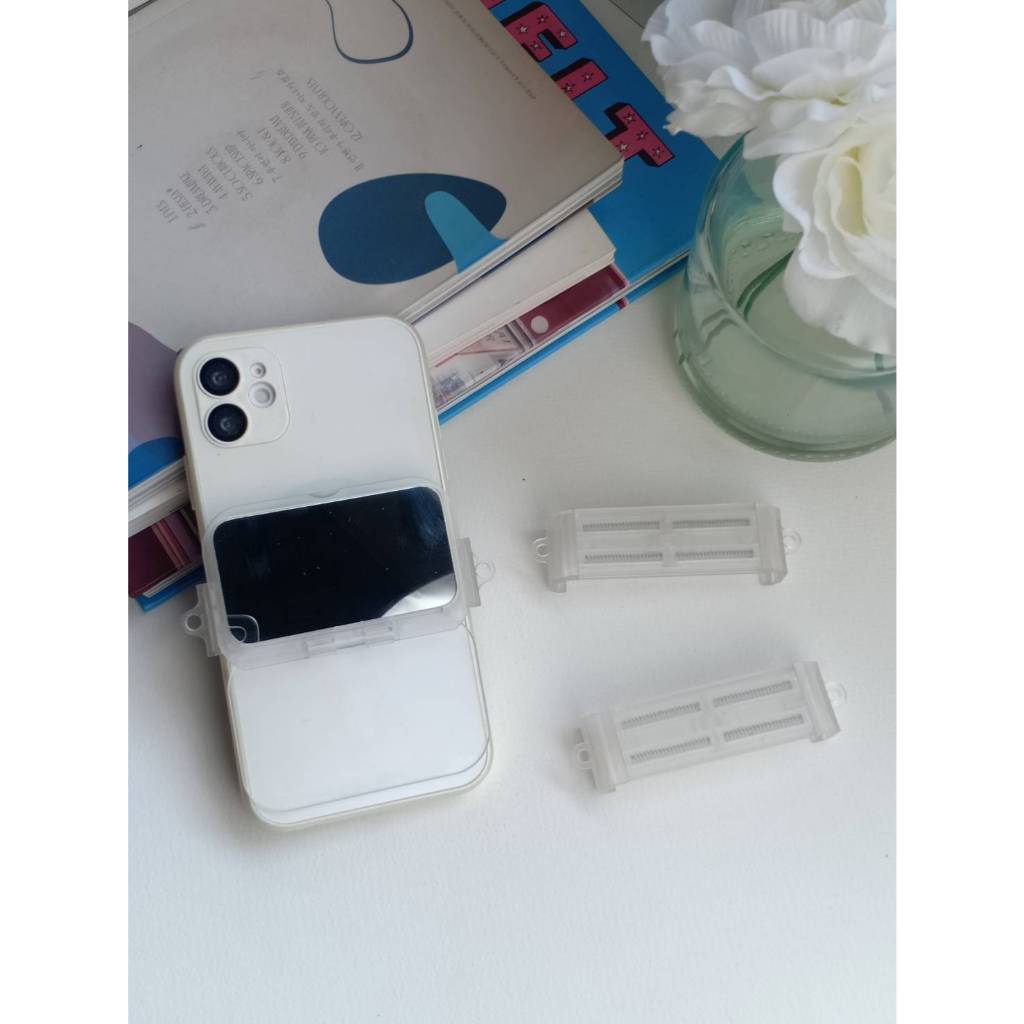 คลิปหนีบโทรศัพท์ Diy มีกระจก พกพาสะดวกสบาย