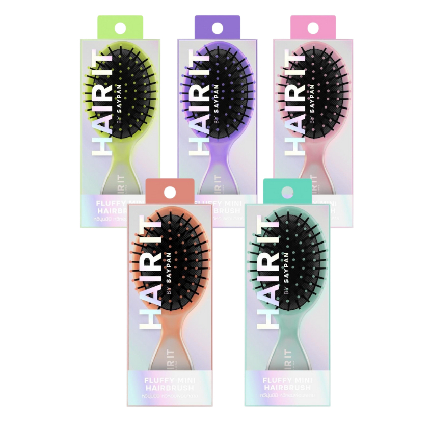 หวีหอม Hair It Fluffy Mini Hair Brush หวีสปากลิ่นหอม ผมนุ่มลื่น