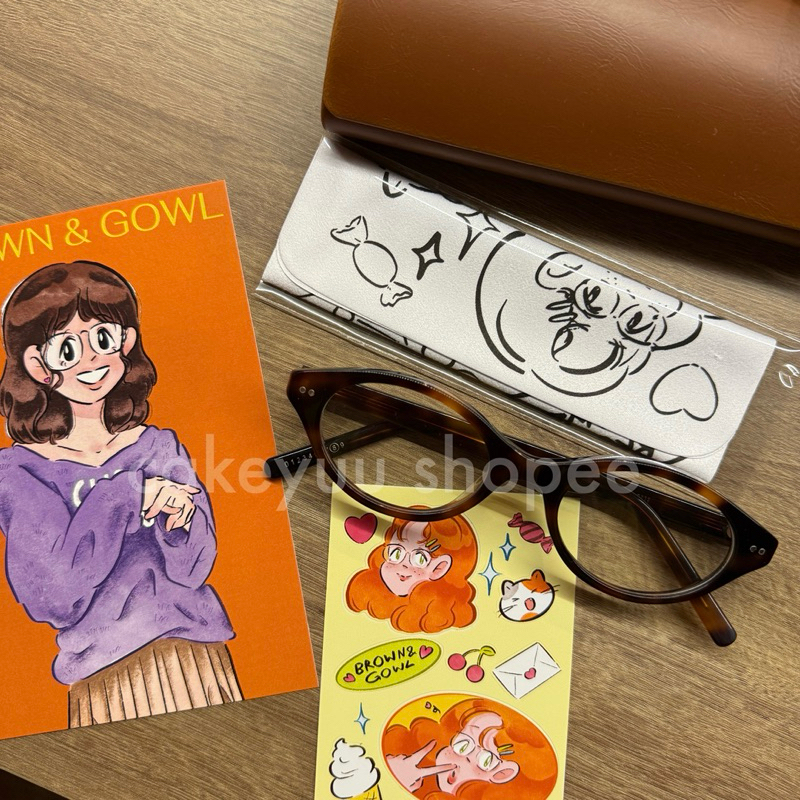 ส่งต่อ brownandgowl.eyewear กรอบแว่นตาทรงรีรุ่น Donut