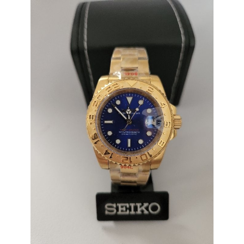 ⌚ seiko yacht​master​ "Gold Blue"​ nh35⌚