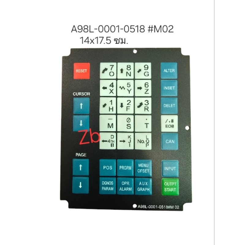 ปุ่มกด cnc : A98L-0001-0518 #T A98L-0001-0518 #M02  A98L-0001-0568 #M