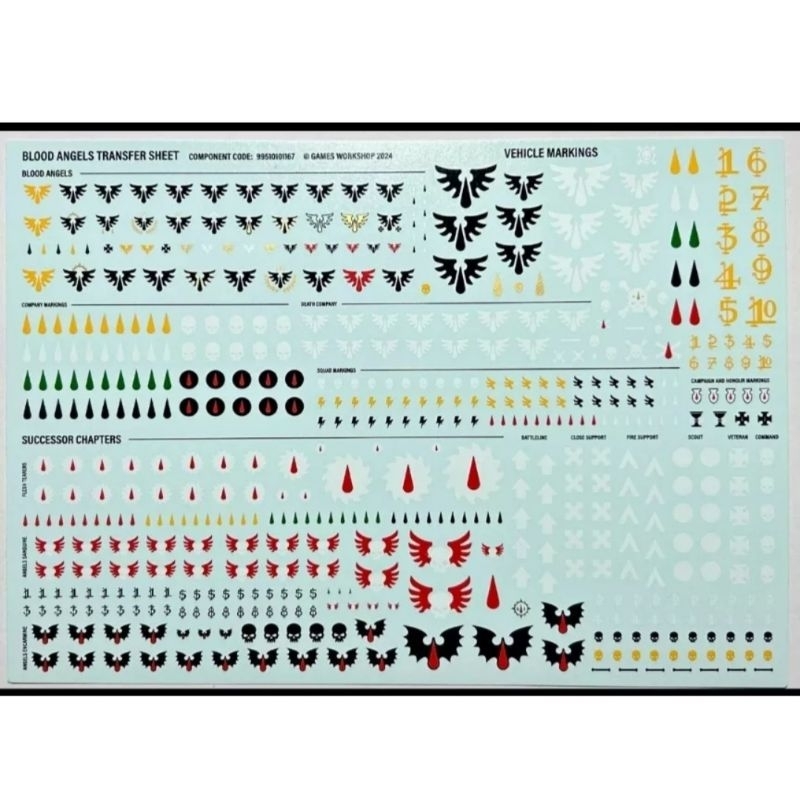 BLOOD ANGEL DECAL ×1
from COMBAT PATROL box

40K WARHAMMER

